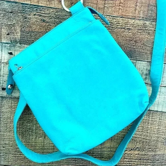 Hobo Sarah Turquoise Crossbody Bag - Picture 4 of 8